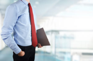 Young businessman in office.