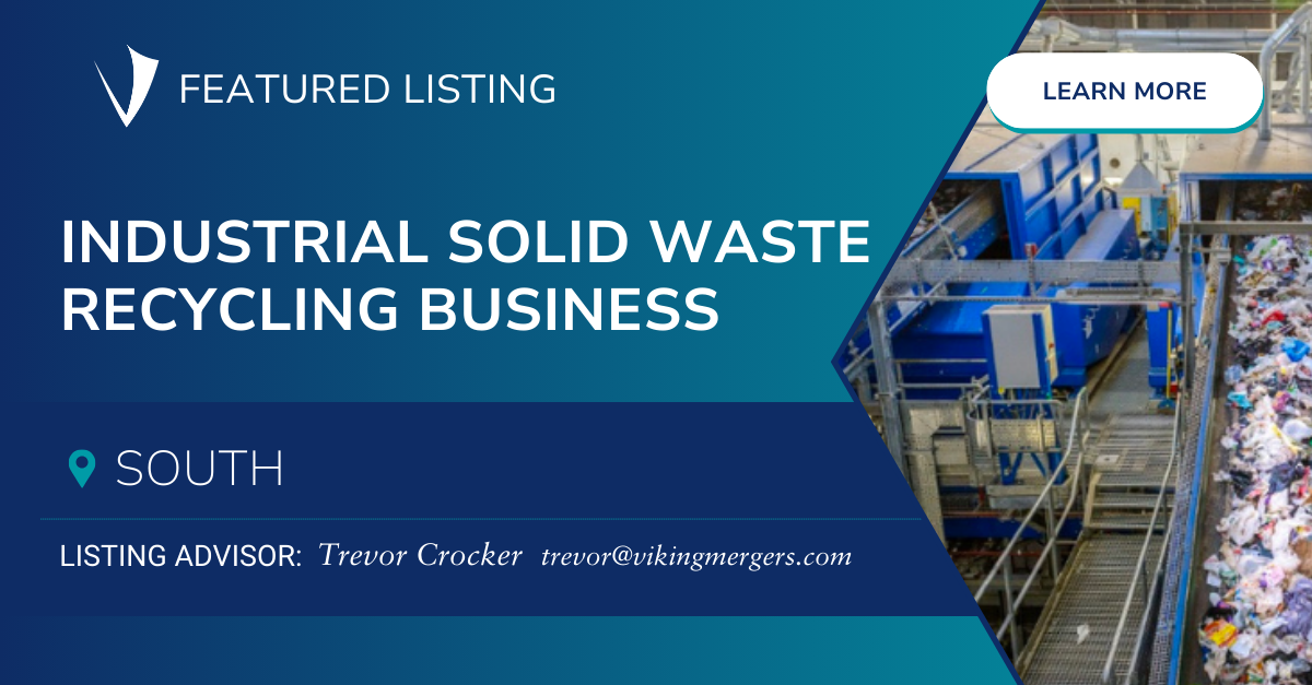 Industrial Recycling Business for Sale Viking Mergers